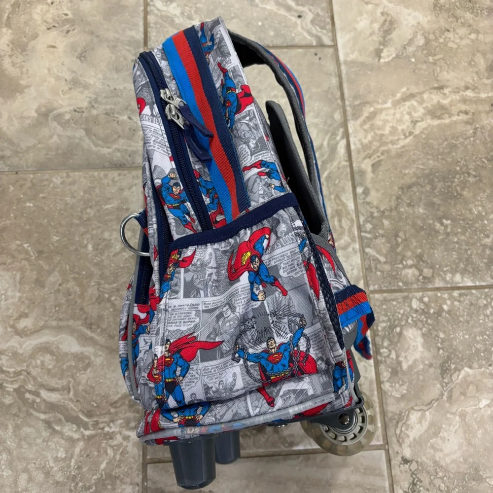 Pottery Barn Kids DC Superman Rolling Backpack‎